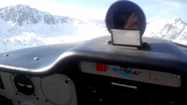 A bordo del avión ultraligero