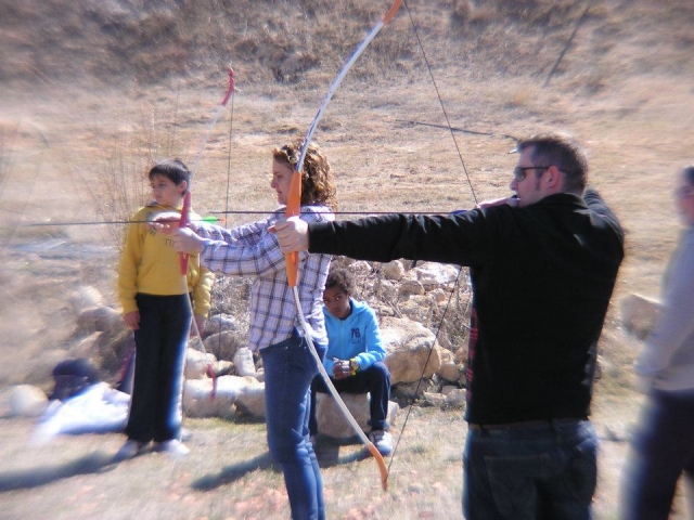  Practicing archery 