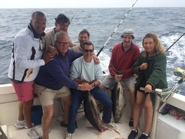 Grupo en el barco