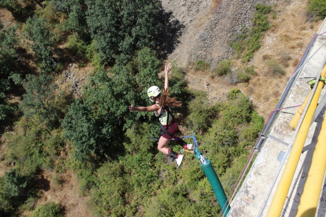 Disfrutando de la experiencia del salto