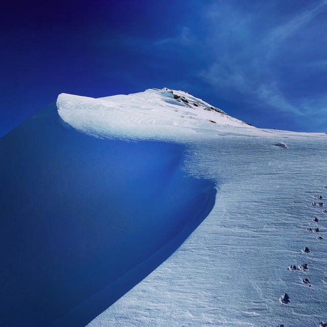 Walking on the snow