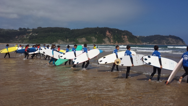  Começando a aula de surf 