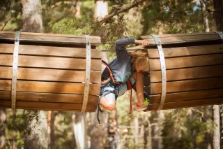 Zipline-Park für Kinder in Pelayos