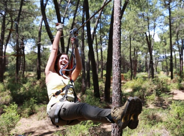 Nervios en la tirolesa