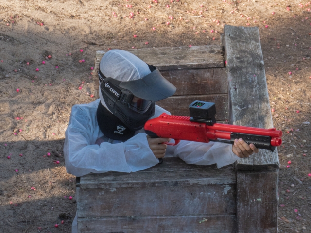 Apuntando con el arma