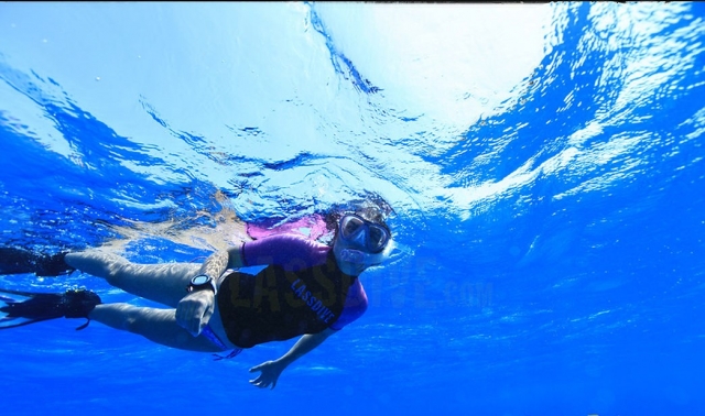  Enjoying a snorkeling session