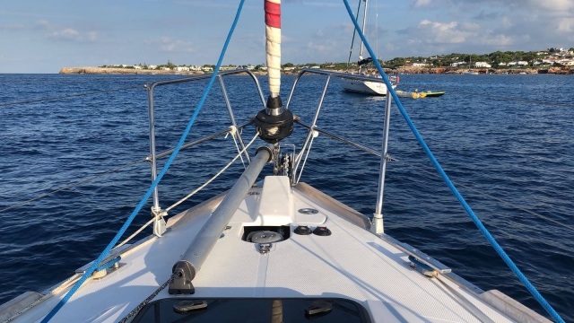  Heck des Segelbootes 