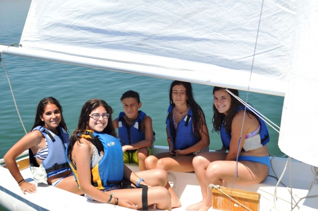 Adventurers sailing 