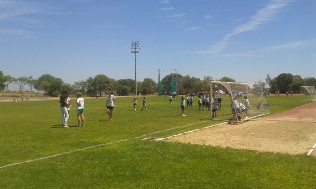  On the soccer field 