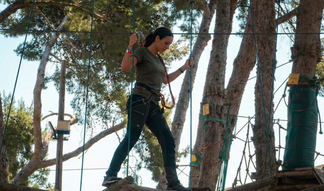 Team building en parque de tirolinas en Salou
