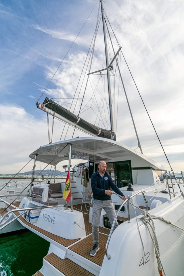 Preparando la embarcacion