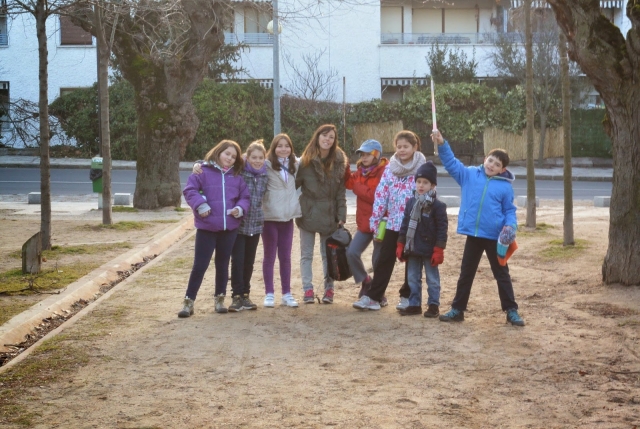 en el parque