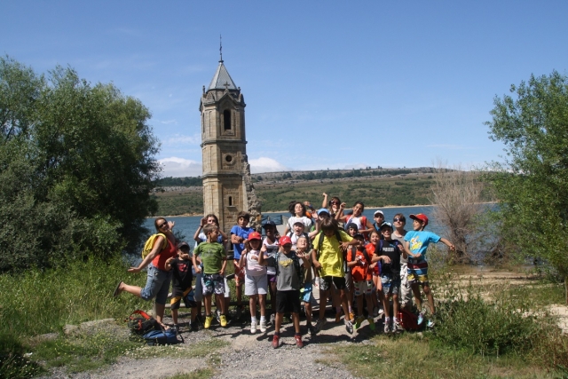 Todos los alumnos del campamento en Cantabria