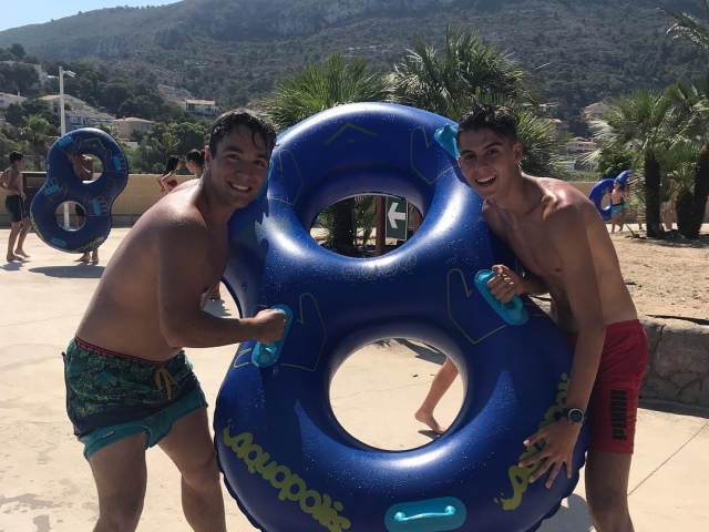  At the water park 