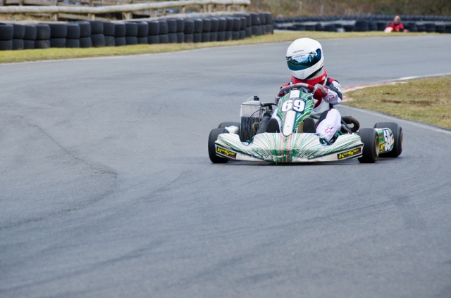 Drive a powerful 220cc go-kart
