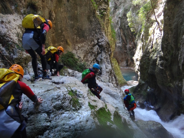 descenso de barranco