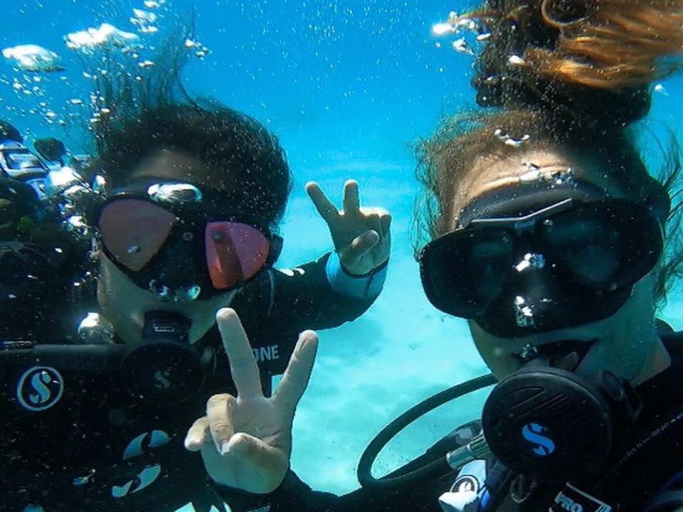 Selfie bajo el agua Selfie bajo el agua