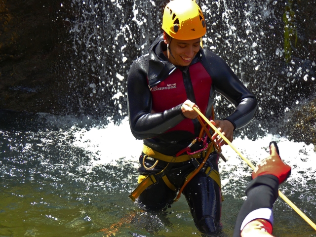 Descendiendo el cañón de Genilla