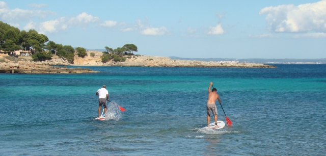SUP en la costa
