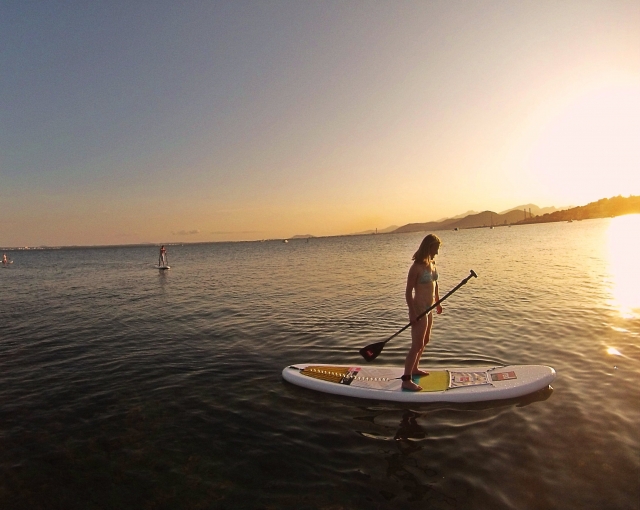 SUP en la bahia de pollensa