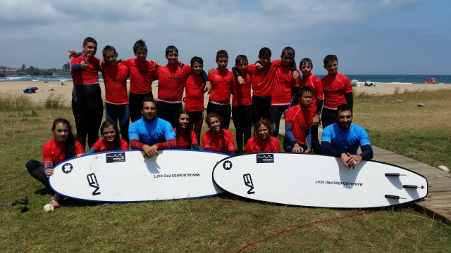 Grupo del surf camp