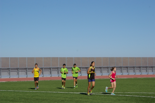 correre in pista 