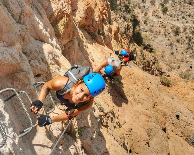  Via ferrata Bisagra con gli amici