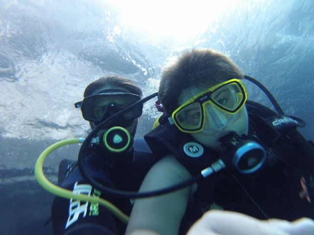 Selfie submarino