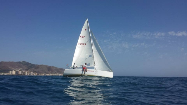  aboard the sailboat by the tropical coast 