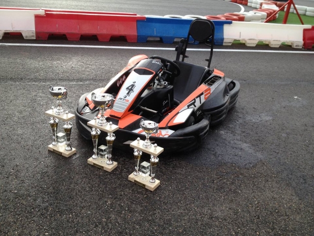  Kart and trophies 