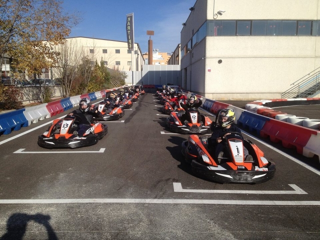  Karts on the grid 