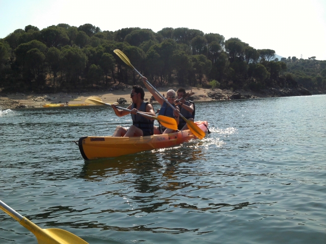 Canoeing in the San Juan Reservoir 