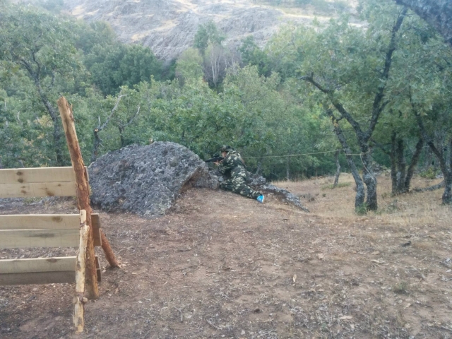 Escenario de juego de laser tag
