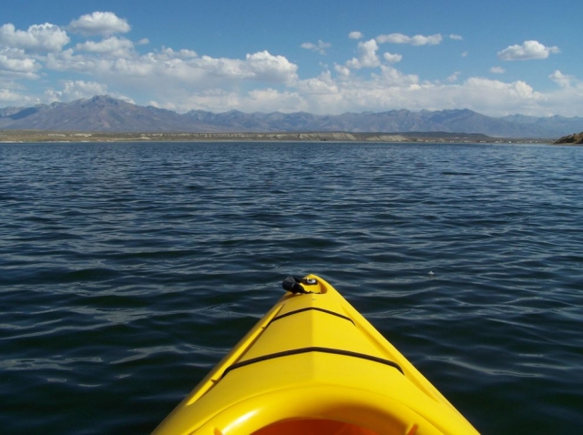  Vista frontale del kayak
