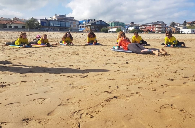  Bodyboarden in Kantabrien 