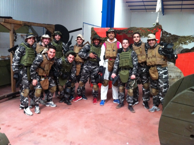  Equipped for paintball 