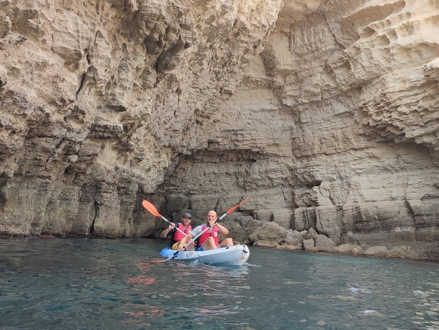 Ruta en Kayak en P.N Cabo de Gata+snorkel 3h