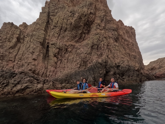 Kayaks con amigos