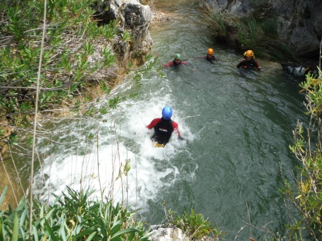 Saltos en pozas