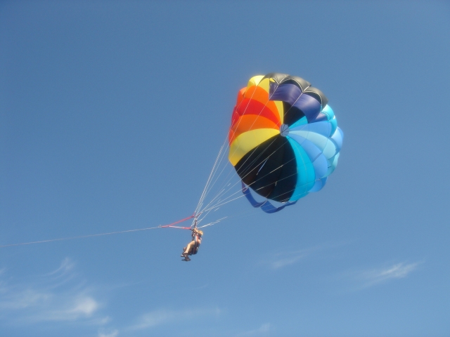  Parachute ascensionnel en vol 