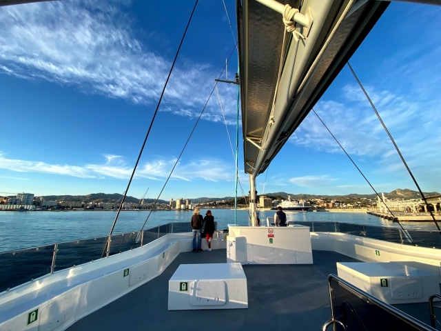 Nuestro catamarán desde dentro