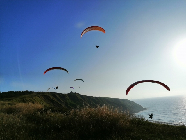 Volo in parapendio a Sopelana 