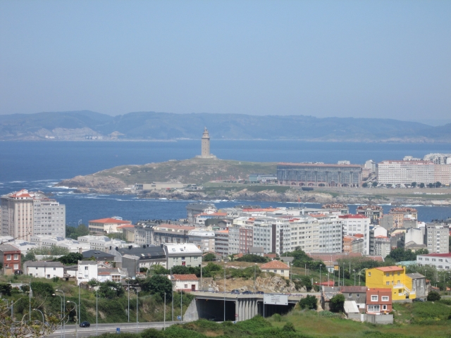  Panoramablick auf die galizische Stadt