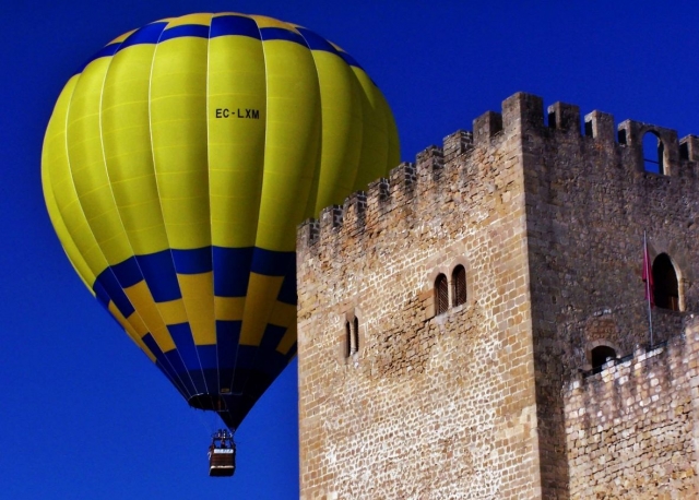 Balloon next to the tower 