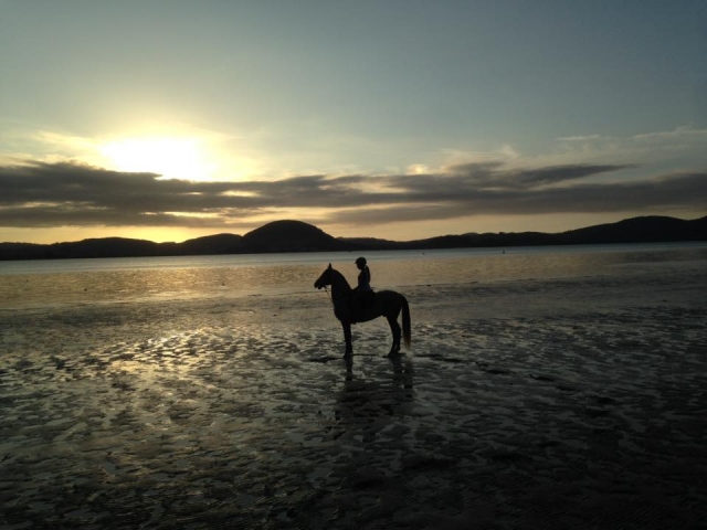 Atardecer a caballo