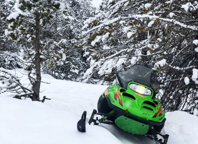  Snowmobiles during the excursion