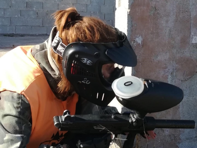 Partido de paintball en Churriana de la Vega