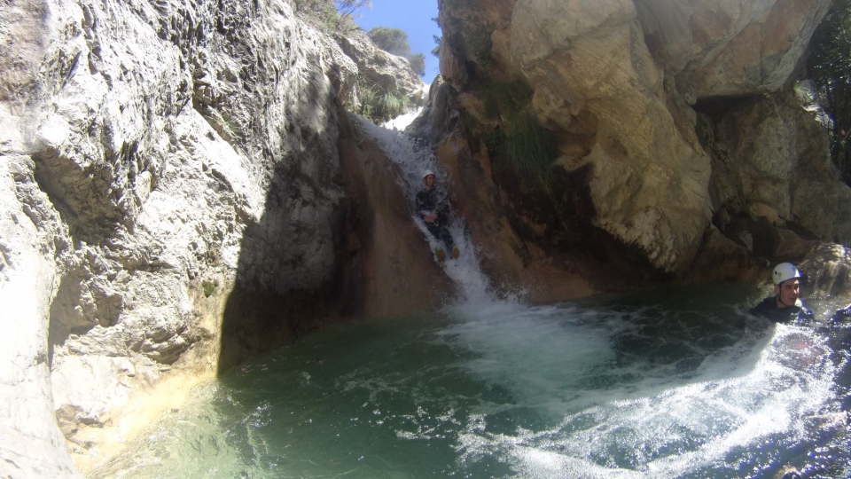 Toboganes naturales en Rio Verde