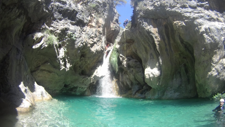 Preparando el salto a la poza