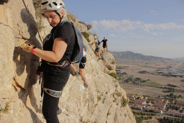  The views of the via ferrata of Villena 